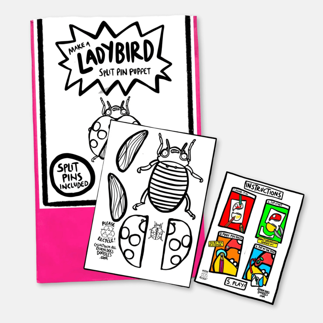 Ladybird Pin Puppet Kit