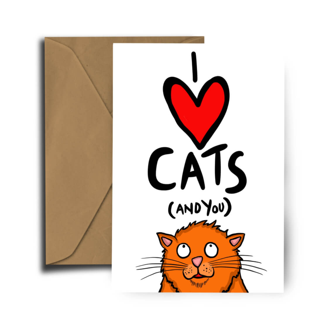 I Love Cats Card