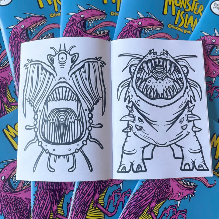 Monster Island Colouring Book