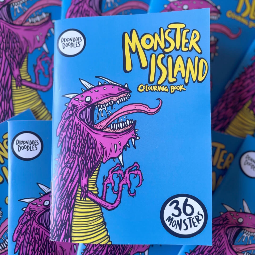 Monster Island Colouring Book