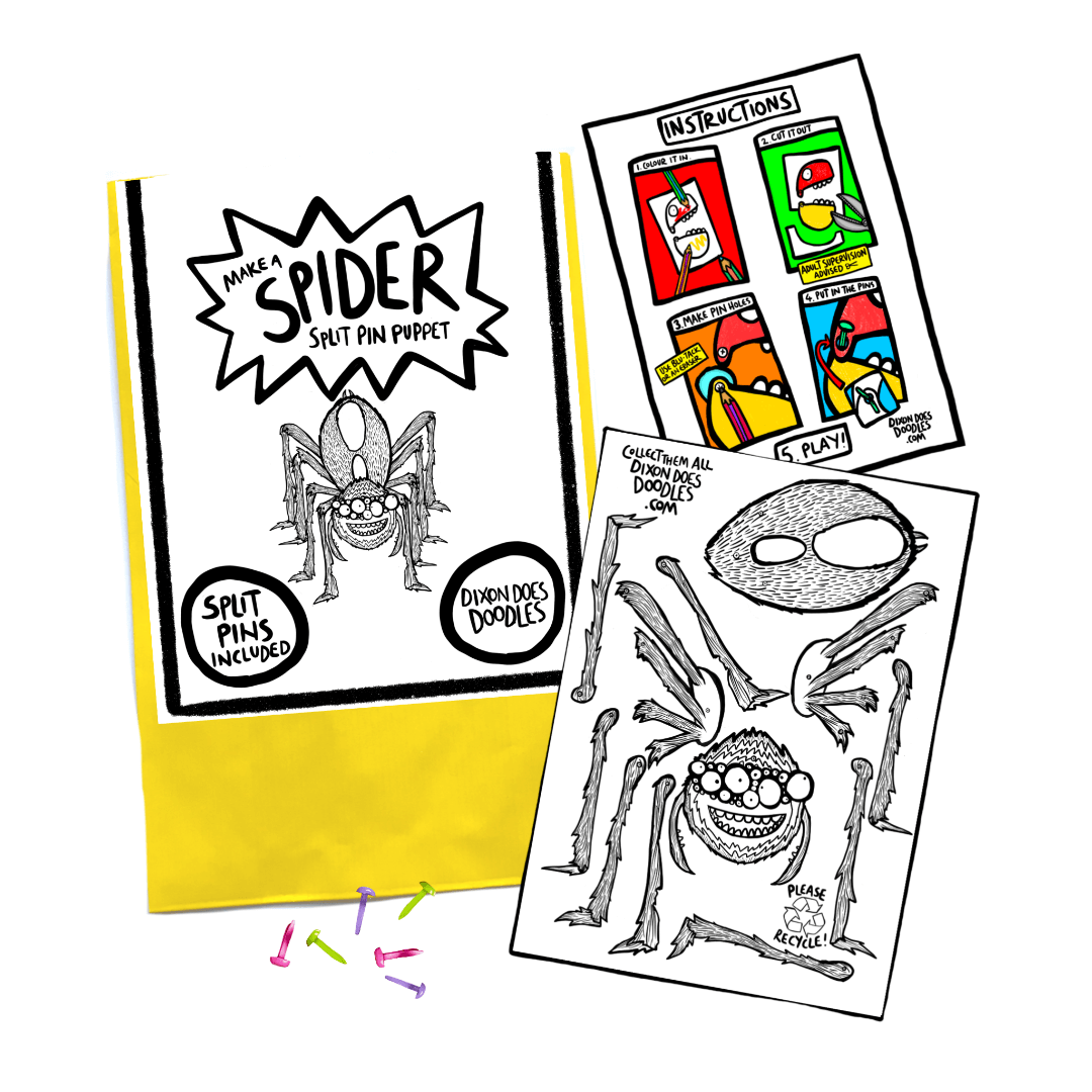 Spider Pin Puppet Kit