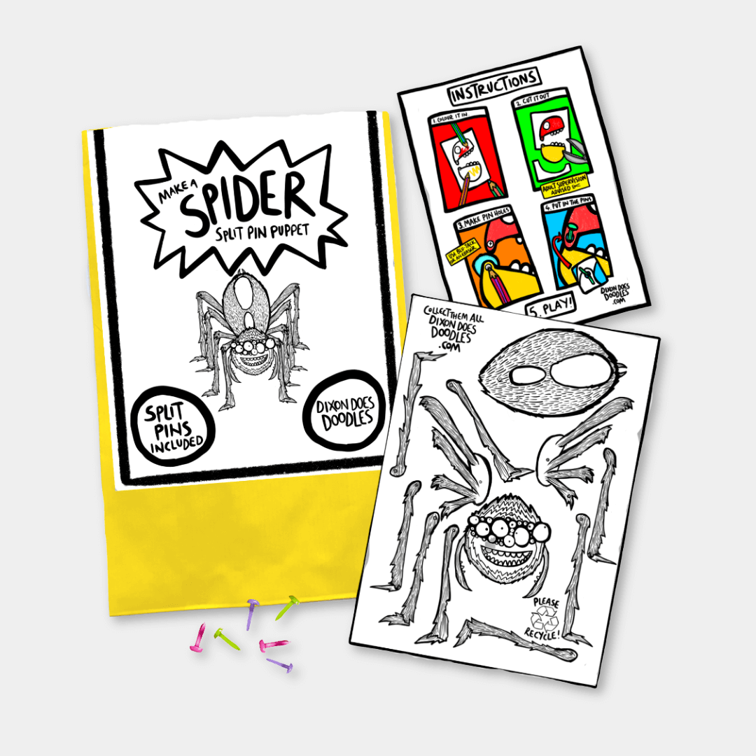 Spider Pin Puppet Kit