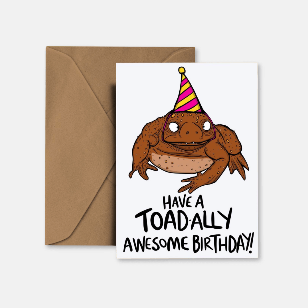 Toad-ally Awesome Birthday Greetings Card