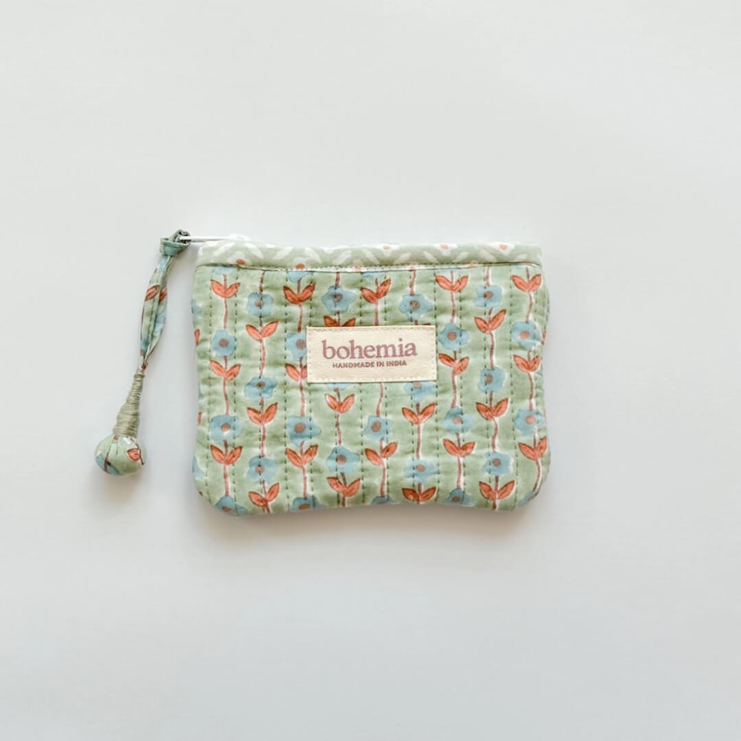 Duck Egg Bohemia Zip Purse