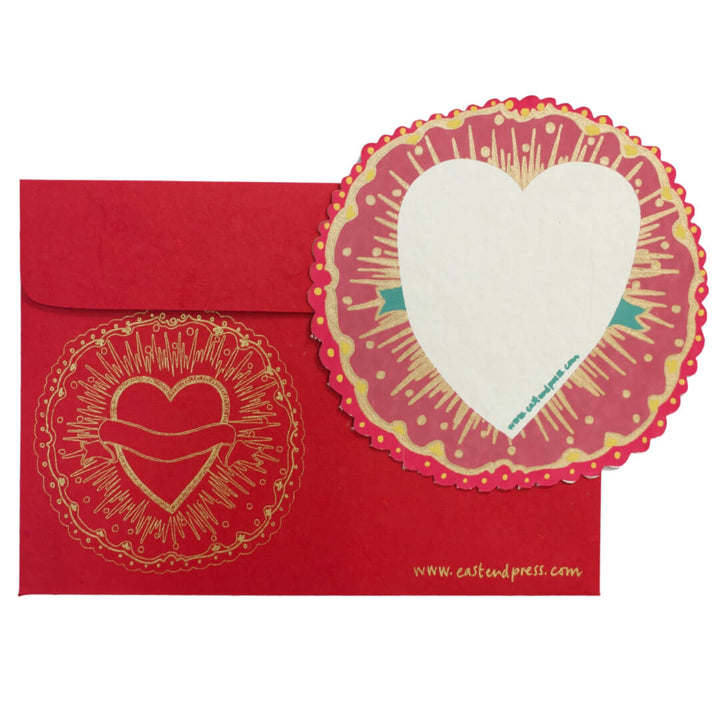 Ribbon Heart Greeting Card