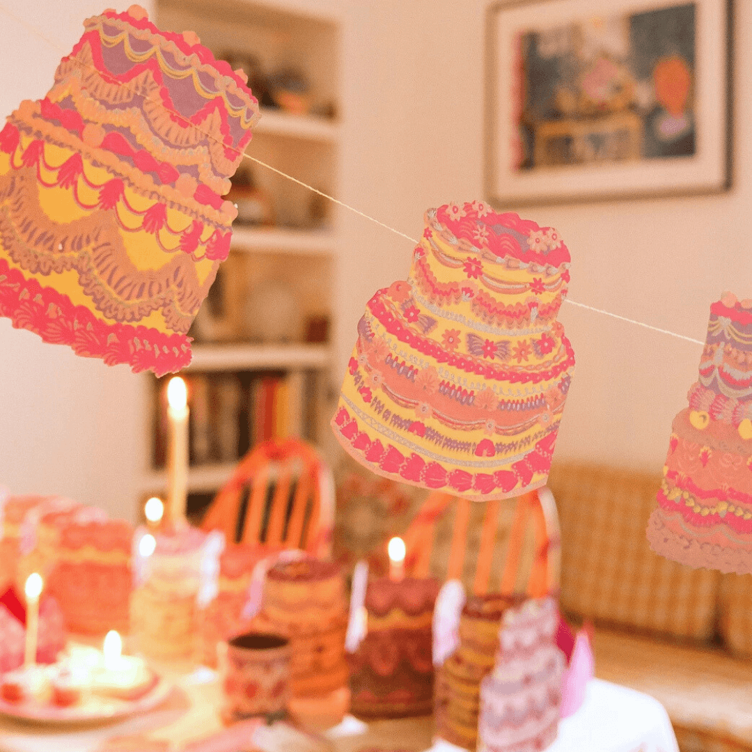 Celebration Cakes Paper Garland