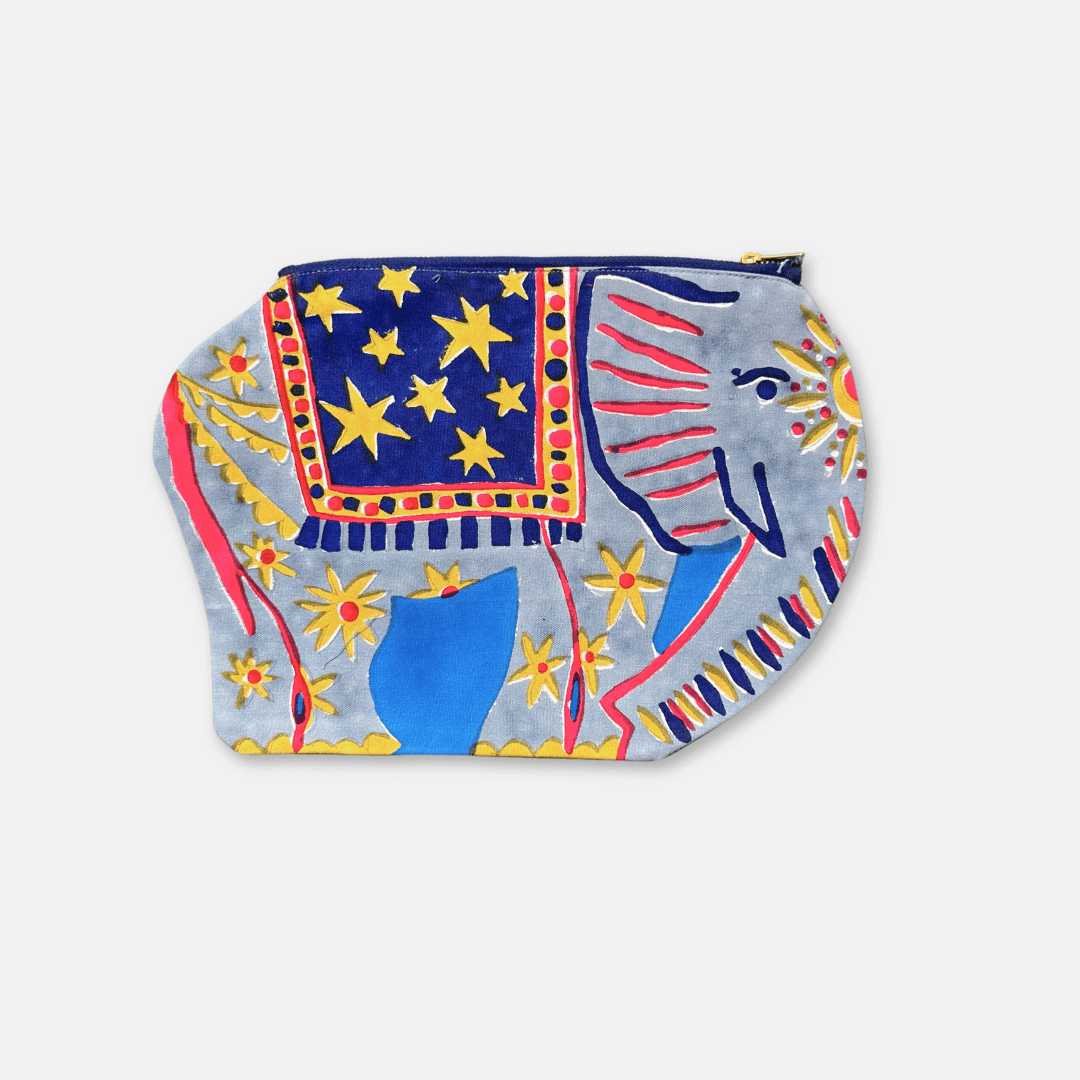 Elephant Fabric Pouch