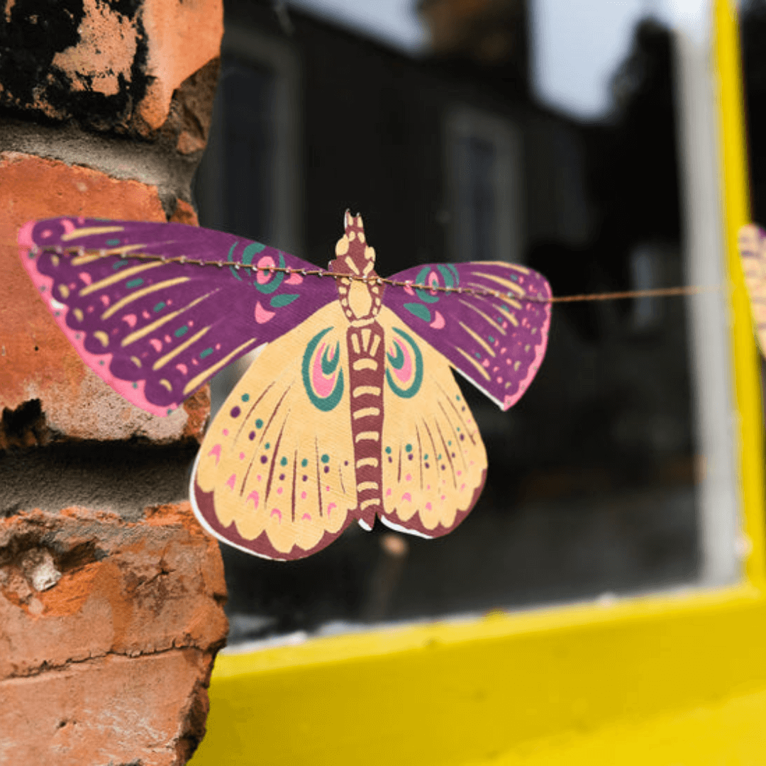 Colourful Butterfly Garland