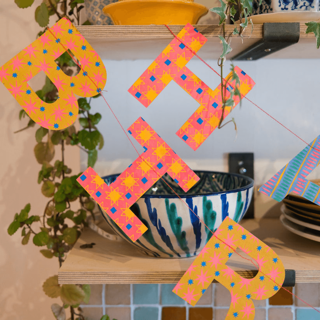 Colourful Happy Birthday Paper Garland