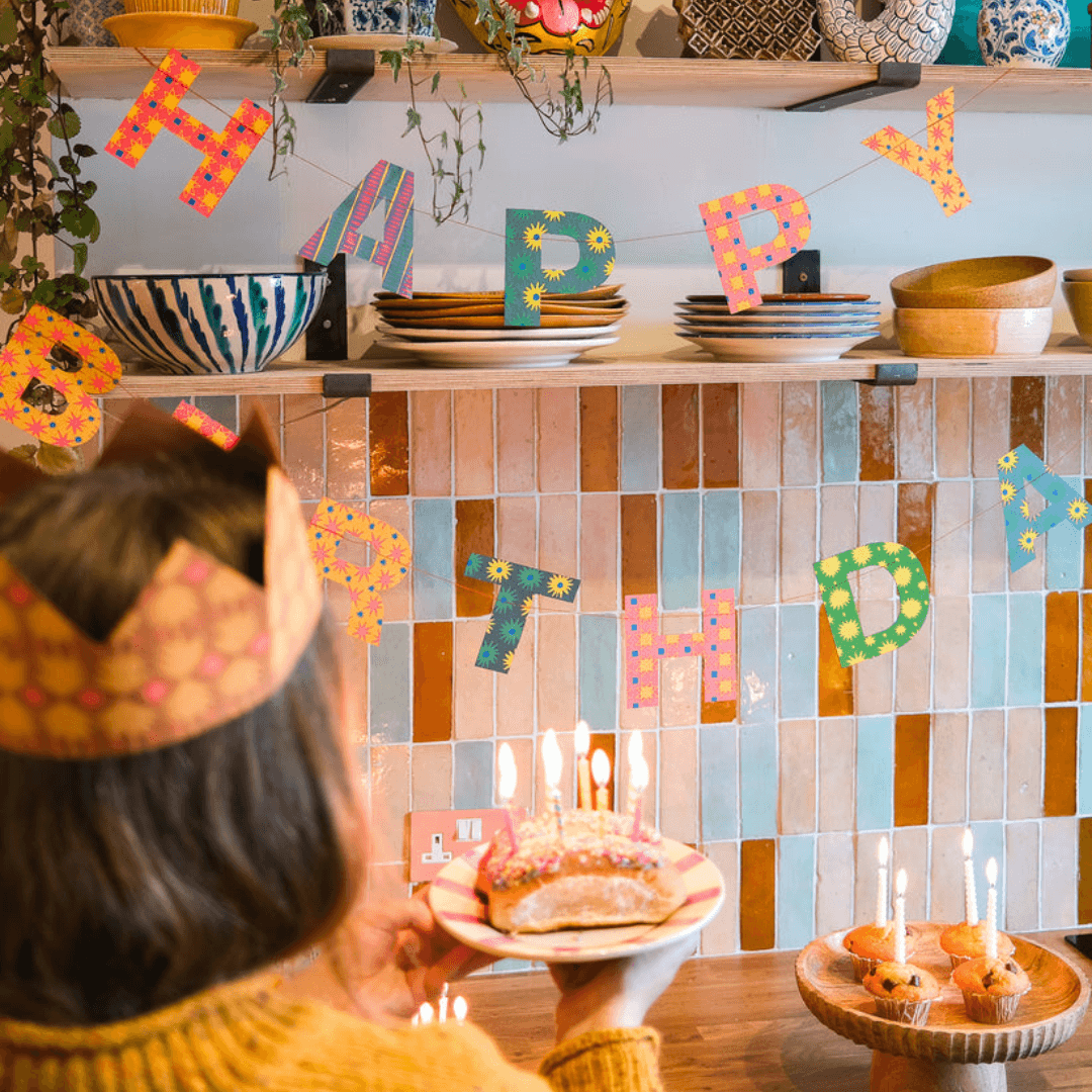 Colourful Happy Birthday Paper Garland