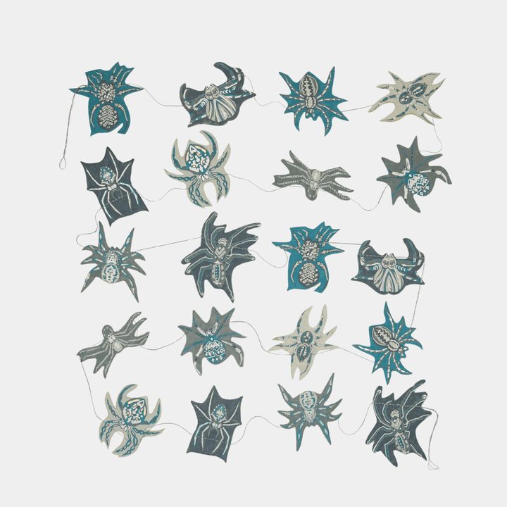 Creeping Spider Paper Garland