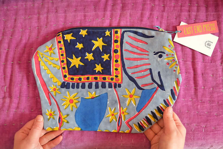 Elephant Fabric Pouch