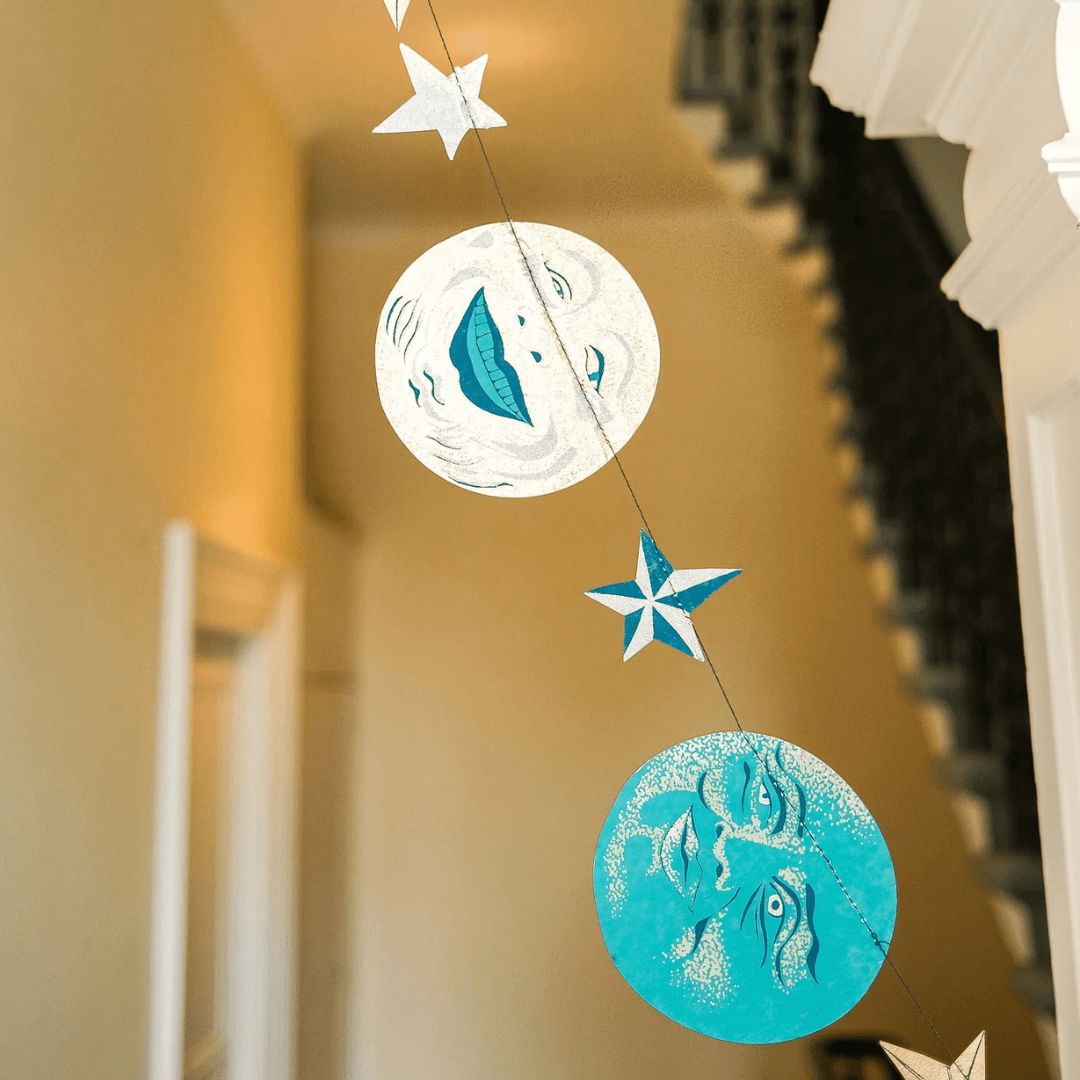 Man On The Moon Paper Garland