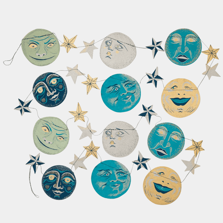 Man On The Moon Paper Garland