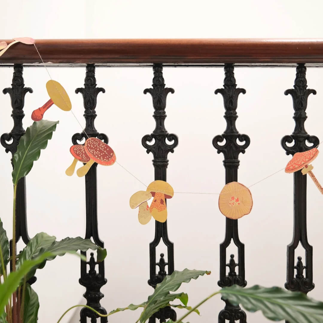 Mushroom Paper Garland