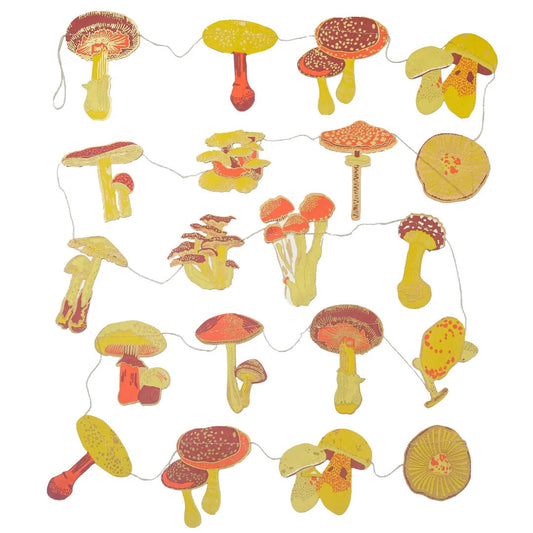 Mushroom Paper Garland