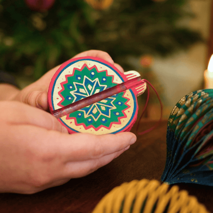 Christmas Bauble Honeycomb Paper Decorations