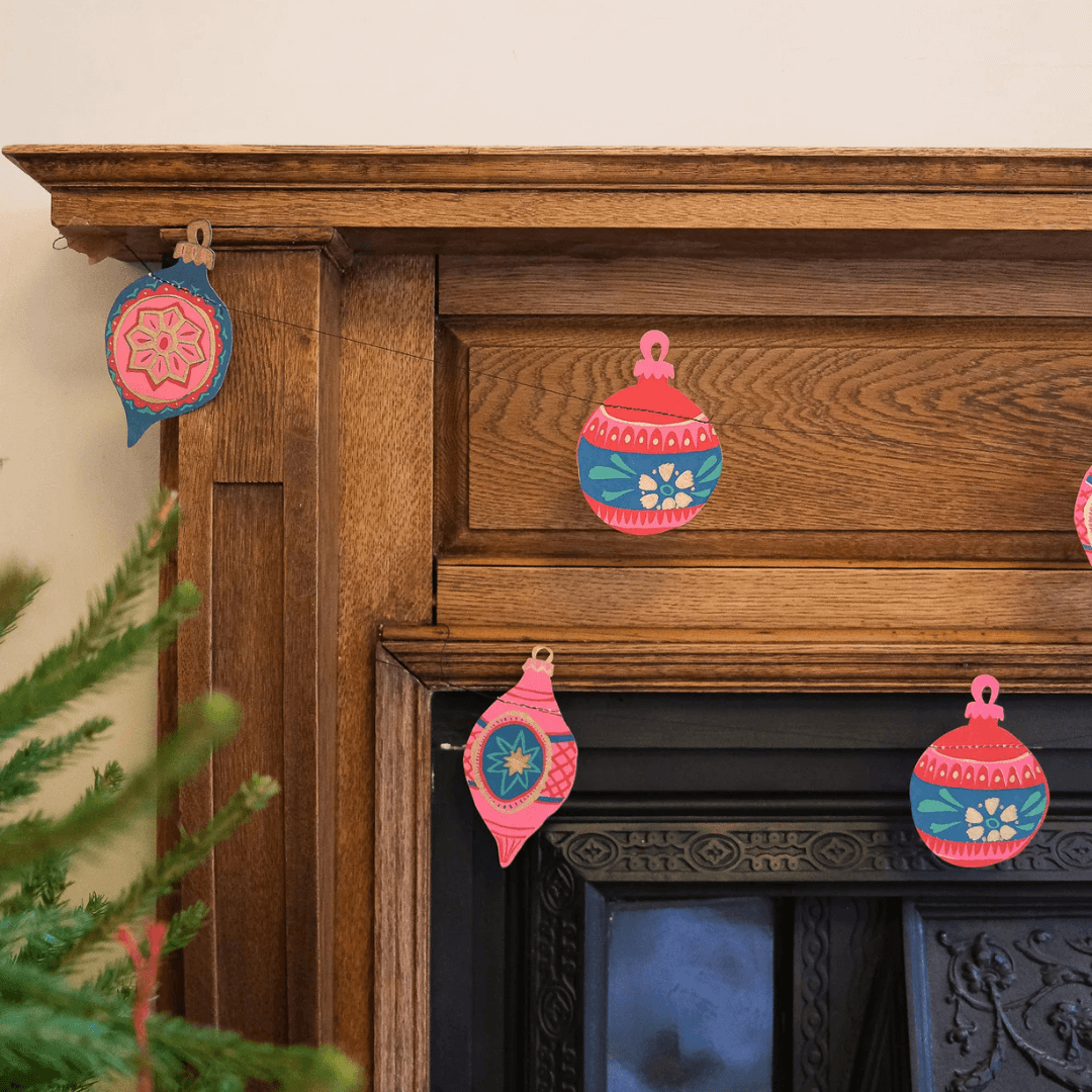 Christmas Bauble Paper Garlands