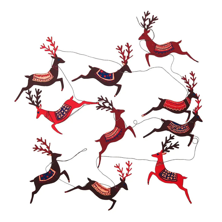 Reindeer Paper Garland