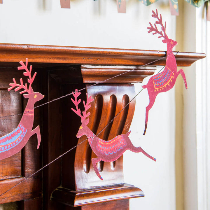 Reindeer Paper Garland