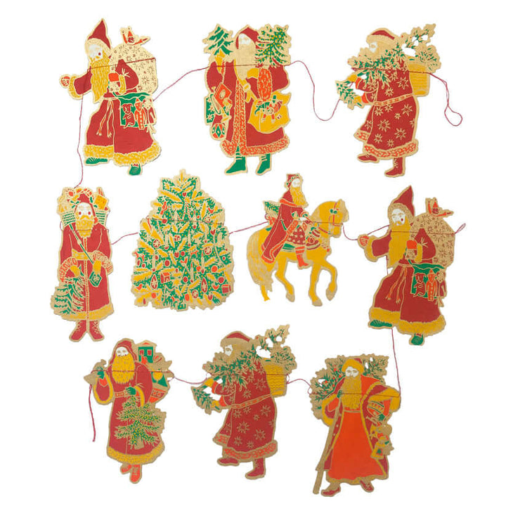 Saint Nick Christmas Paper Garland