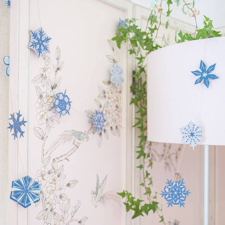 Christmas Snowflakes Paper Garland