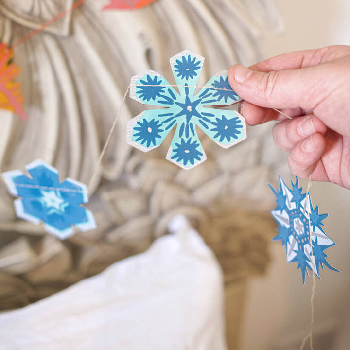 Christmas Snowflakes Paper Garland