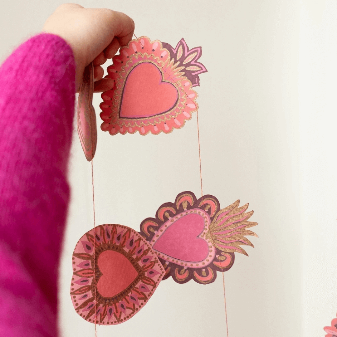 Sweet Hearts Paper Garland