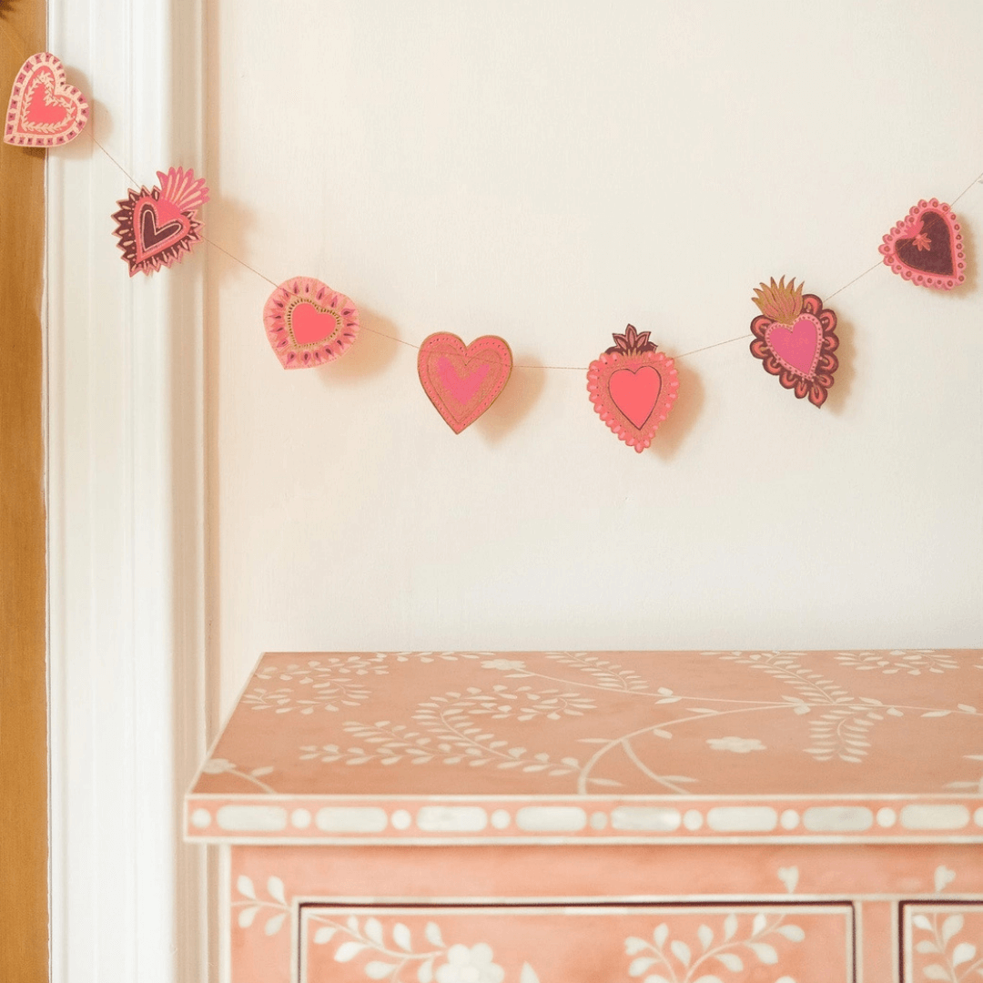 Sweet Hearts Paper Garland