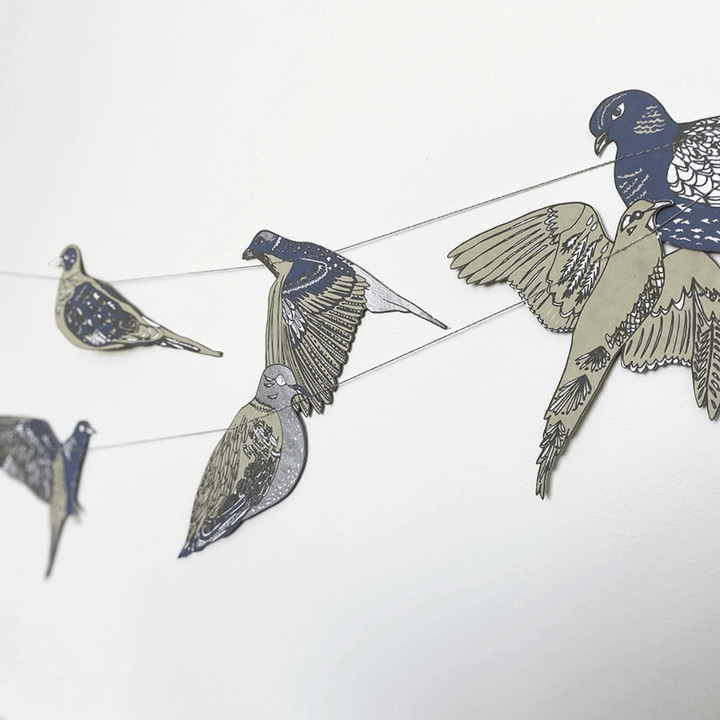 Turtle Doves Paper Garland