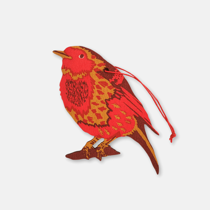 Wooden Robin Decoration