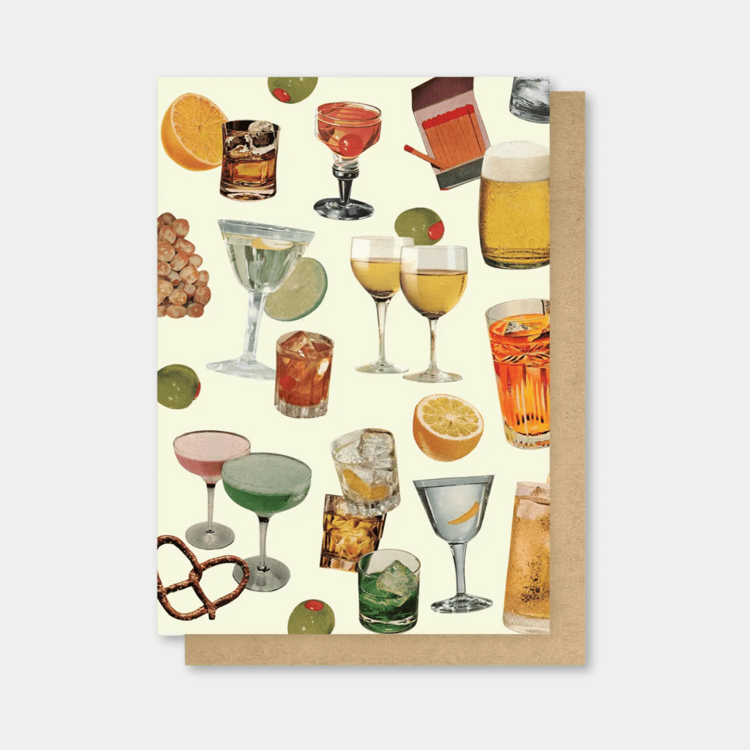 Bar Snacks Greetings Card