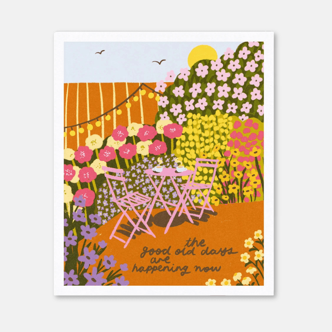 Good Old Days Riso Art Print