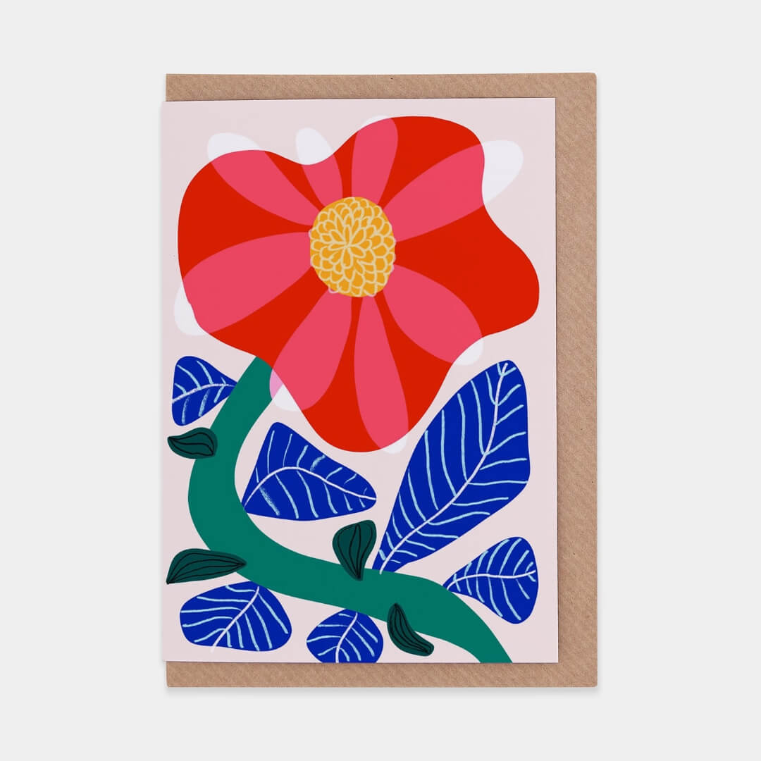 Camelia Greetings Card