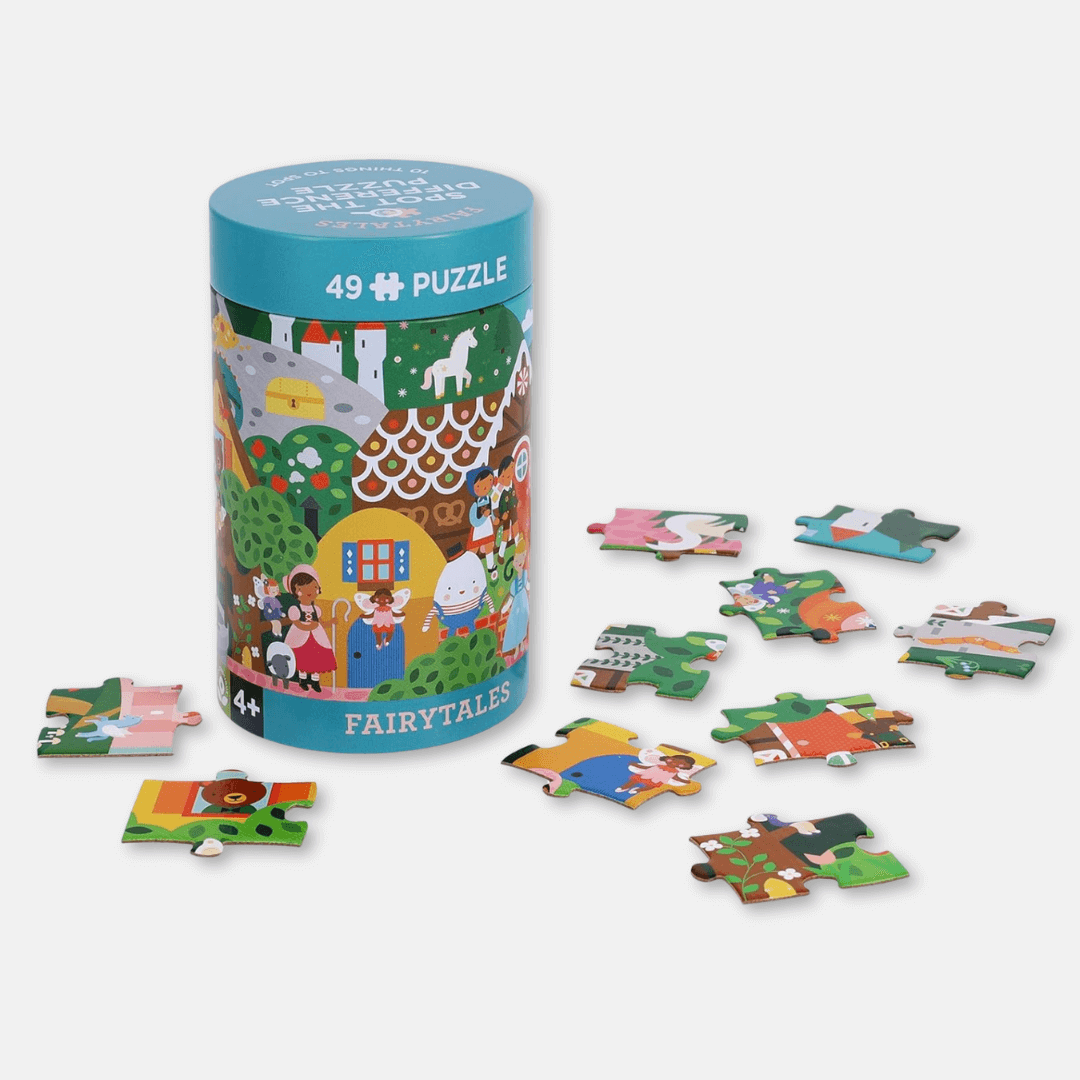 Fairy Tales Spot-The-Difference Puzzle