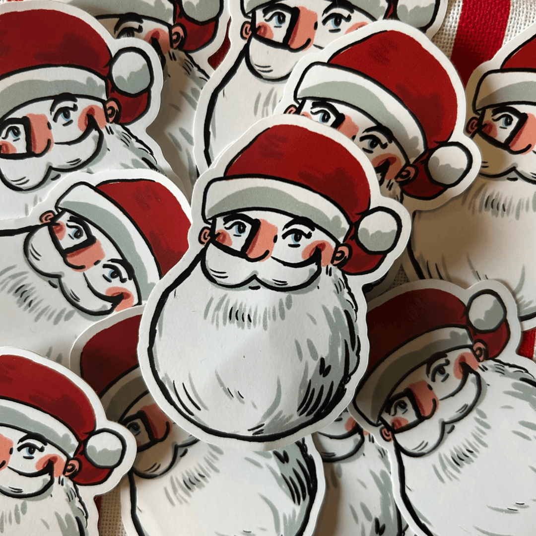 Father Christmas Vinyl Sticker