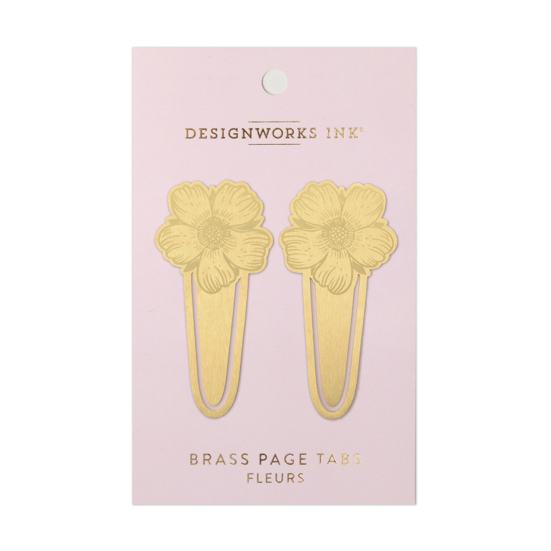 Floral Brass Page Tabs