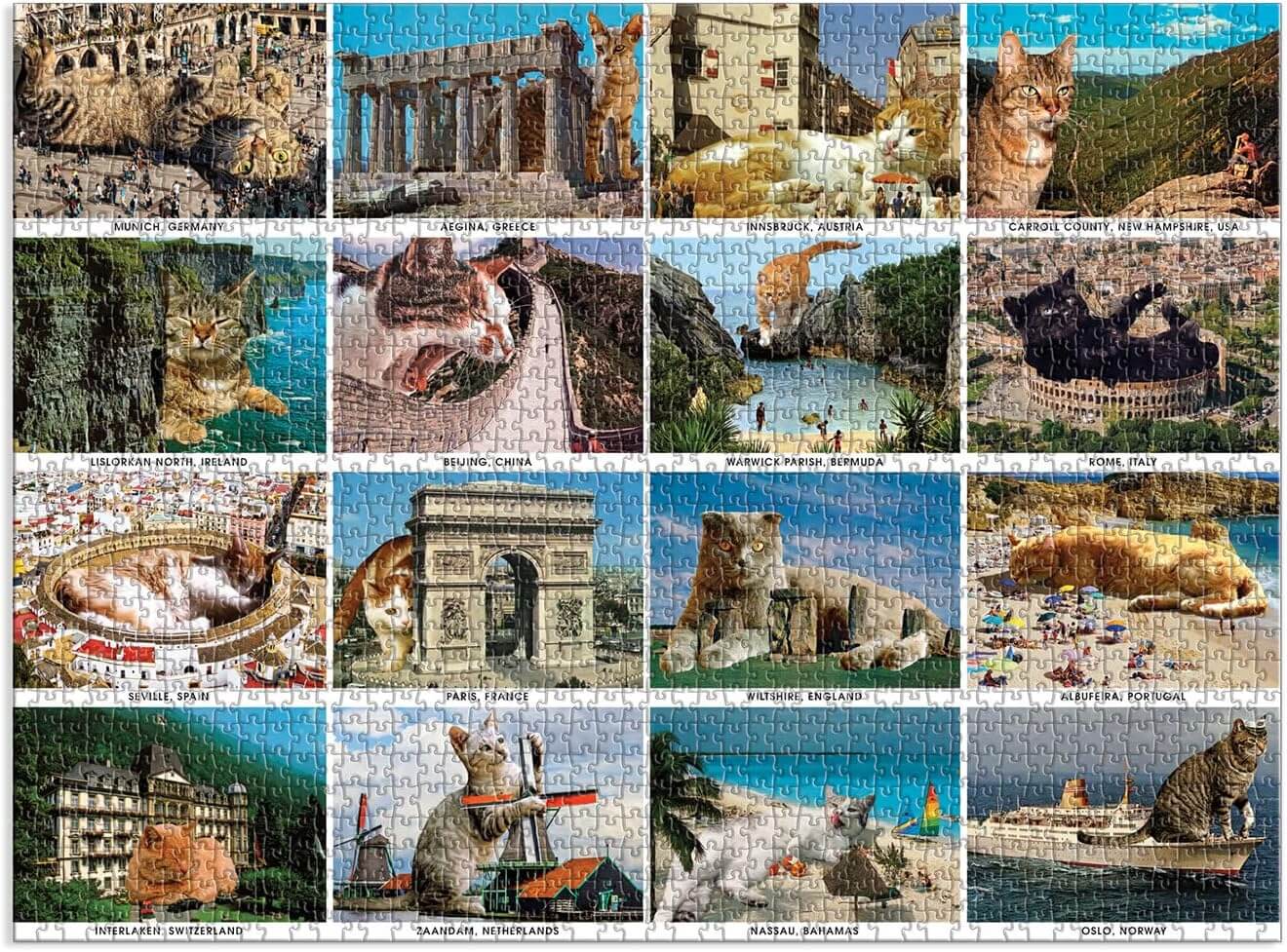 Vacation Cats 1500 Piece Puzzle