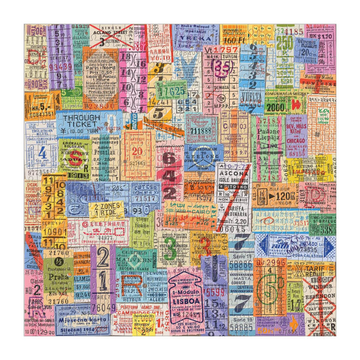 Vintage Travel Tickets 500 Piece Puzzle