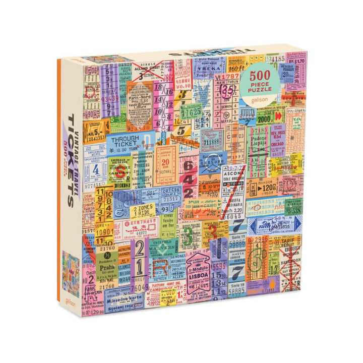 Vintage Travel Tickets 500 Piece Puzzle