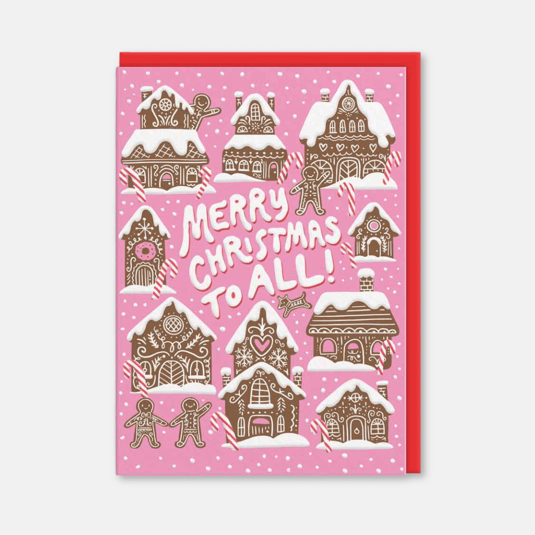 Gingerbread House Christmas Greetings Card