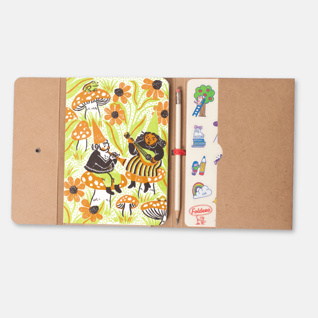 Gnome Band Foldeeo Notebook