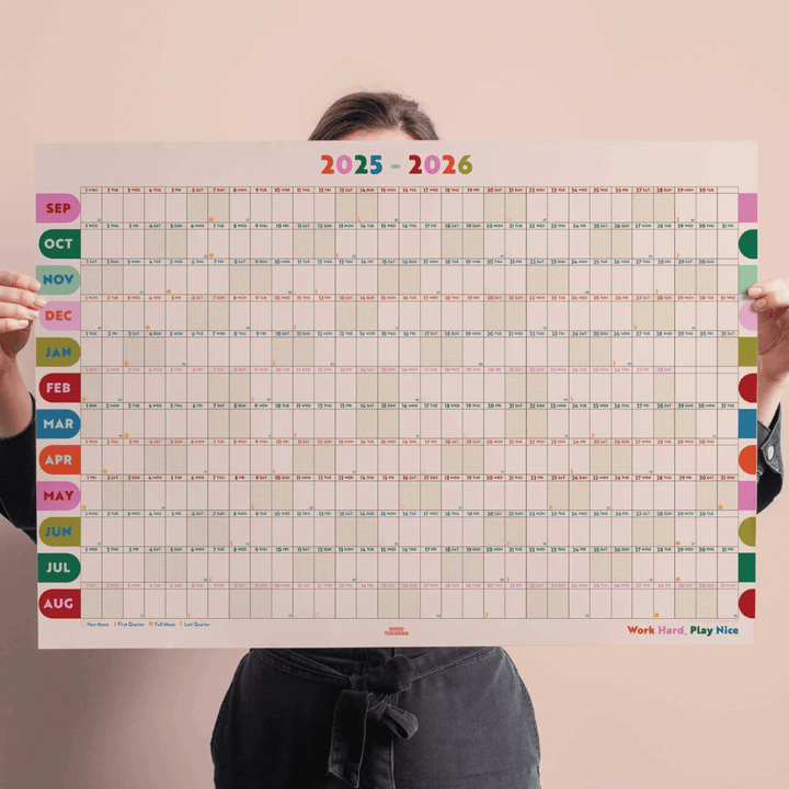Academic 2025-2026 Wall Planner