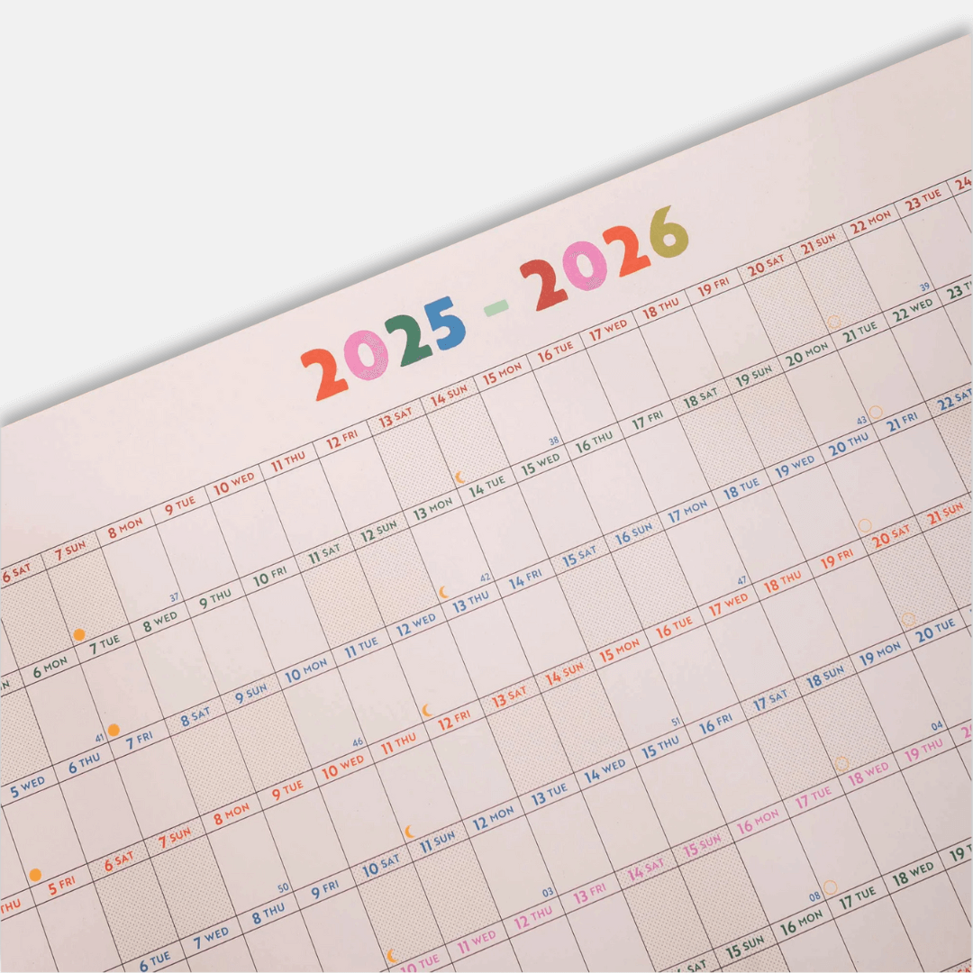 Academic 2025-2026 Wall Planner