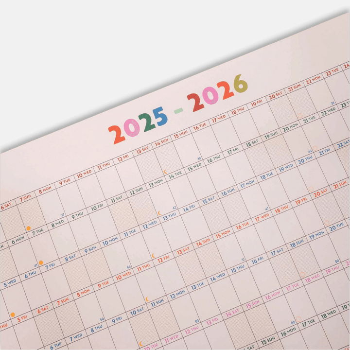 Academic 2025-2026 Wall Planner