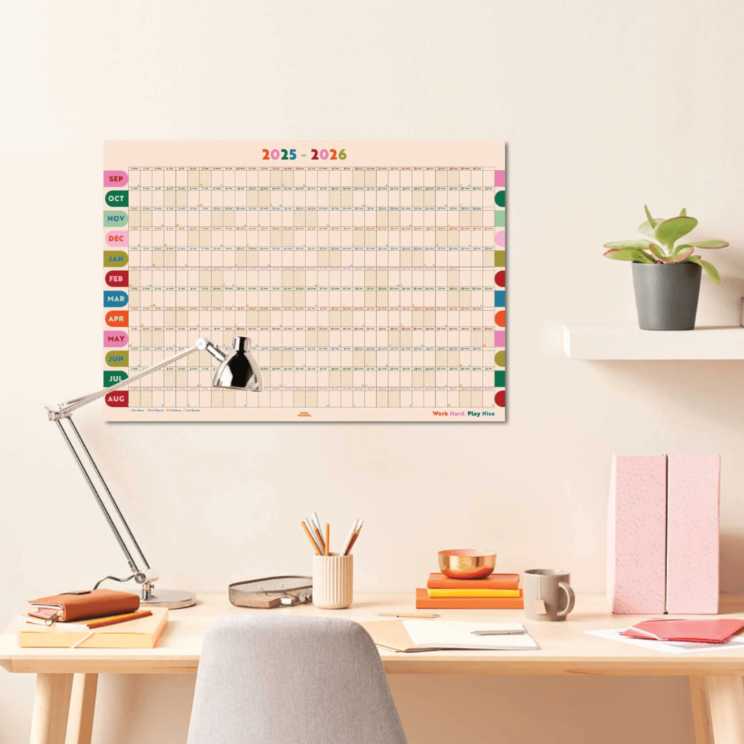 Academic 2025-2026 Wall Planner
