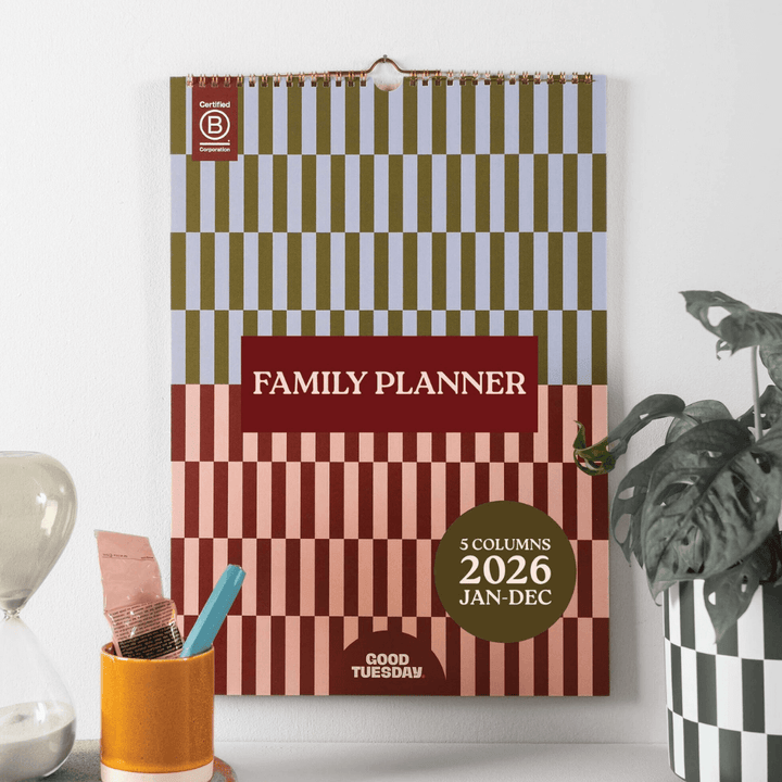 Boho 2026 Family Planner Calendar