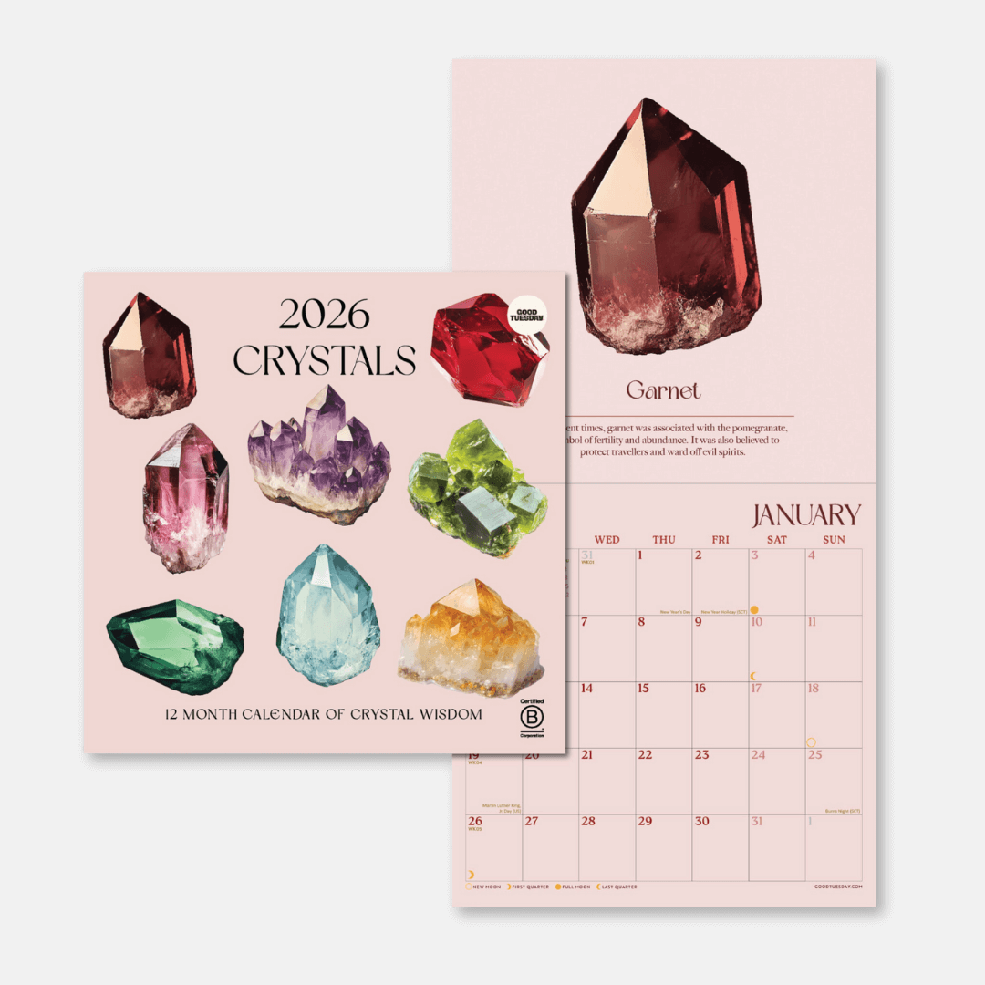 2026 Crystals Compact Wall Calendar