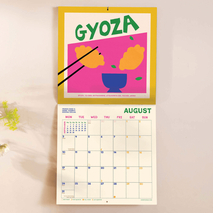 2026 Dishes Around The World Calendar