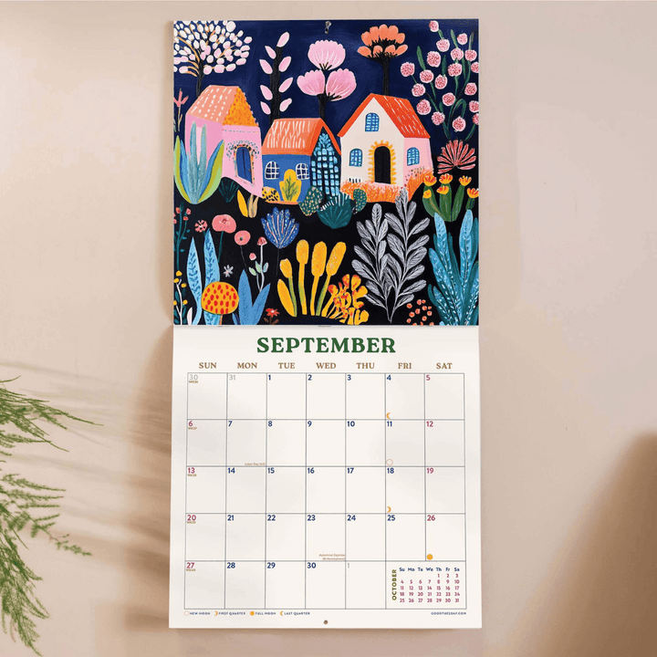 2026 Folk Art Wall Calendar